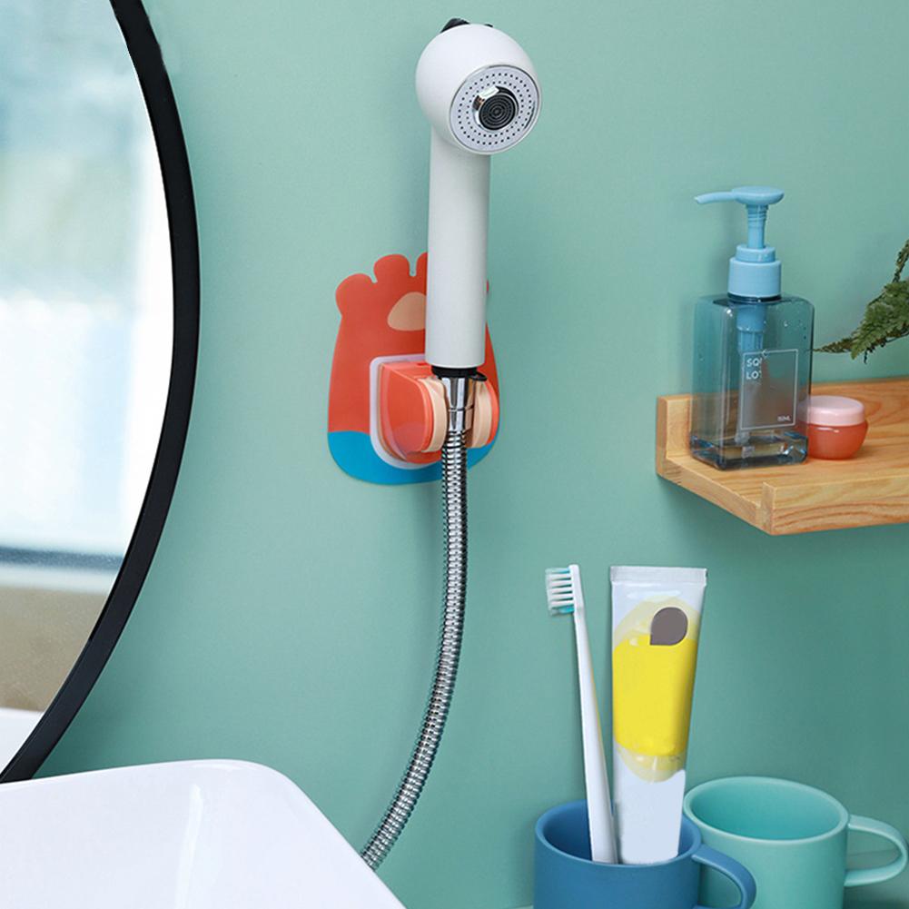 Soporte de cabeza de ducha sin taladro adhesivo soporte de pared soporte de ducha impermeable ajustable soporte de cabeza de ducha para el hogar