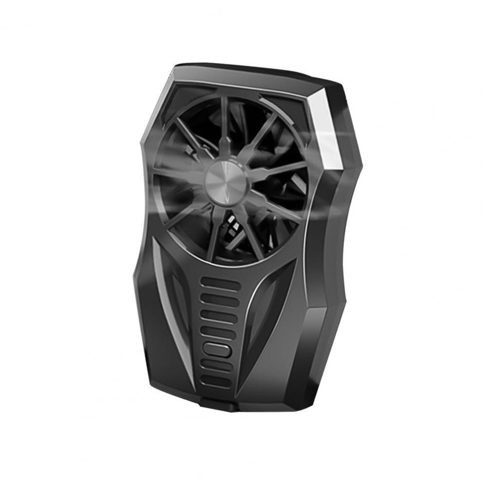 Universele GT05 Mobiele Telefoon Radiator 3 Speed Verstelbare 7 Ventilatorbladen Mobiele Telefoon Koellichaam Cooling Fans Voor Iphone Samsung huawei: Black