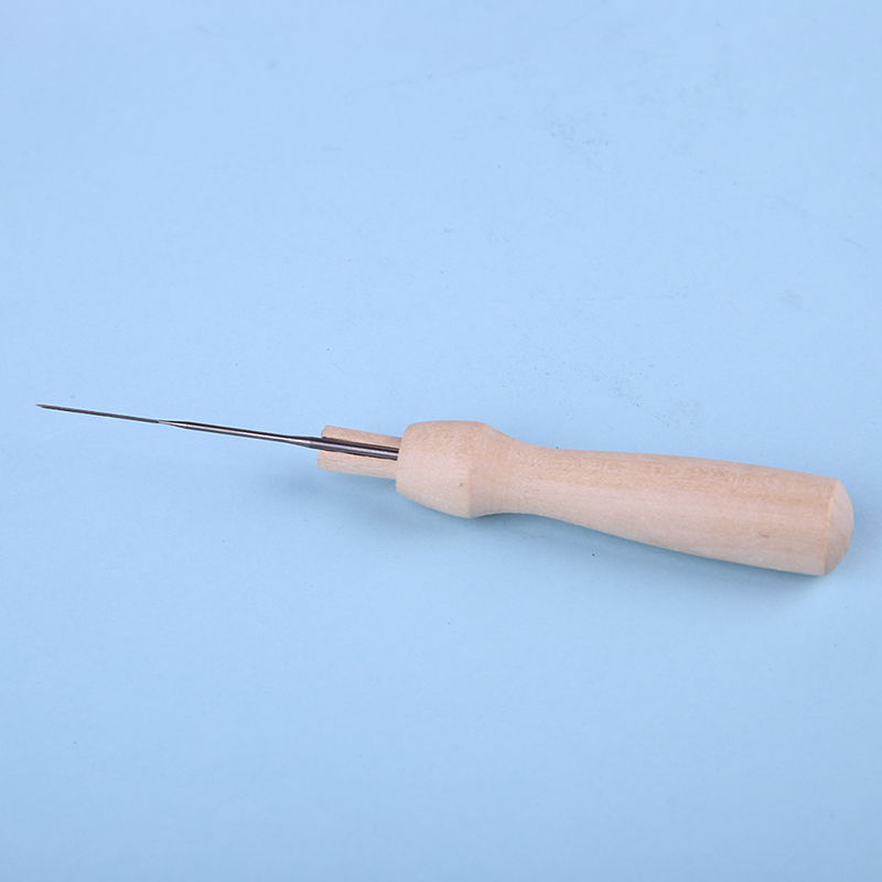 WNDUOKXH 5 Stuks Hout Vilten Handvat Houder met Naalden Draagbare DIY Crafting Vilt Handwerken Gereedschap Handwerk Huishouden