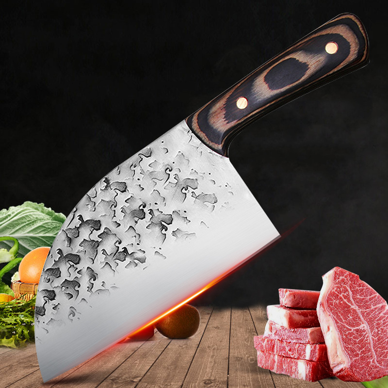 Neue 7.5 &quot;Geschmiedet Küchenmesser Edelstahl Serbisch Kochmesser Fleisch Gemüse Schneidemaschine Knochen Hacken Messer Metzger Spalter