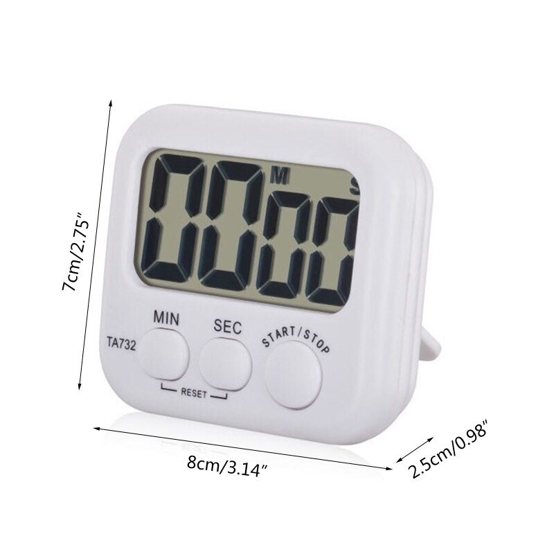 Digital Kitchen Timer, Large Screen Large Font Display,Magnetic Back Timer X7JE