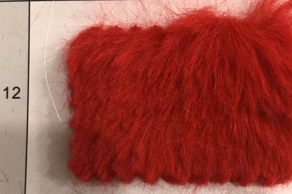 På pilsner 800g kaninpels 13mm høy imitert kaninpels, klær, hjemmetekstilleker, skomateriale plysjstoff: Gul