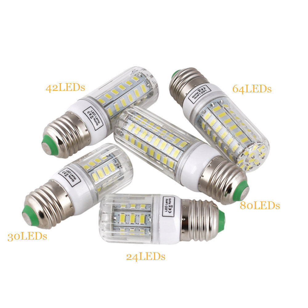 E27 LED Corn Light Bulbs Screw Base 5730 SMD 12W 15W 20W 25W 30W 110V Bright White Cool Warm Lamp Home Lampada Ampoule Bombillas