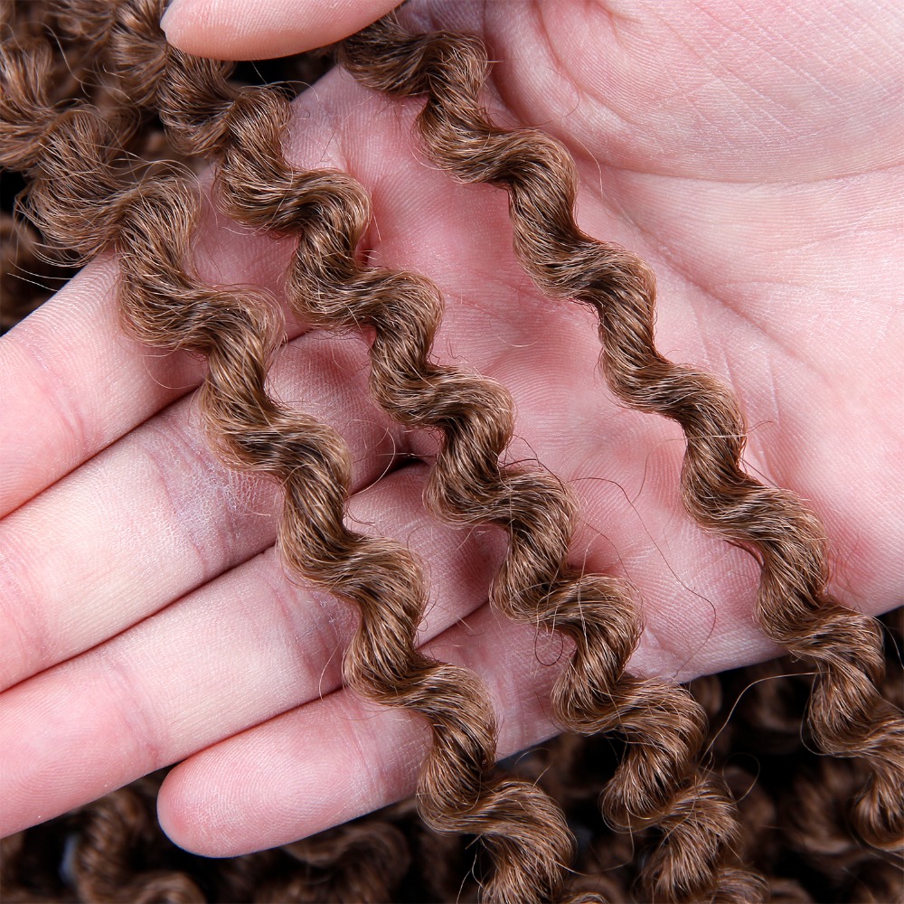 YxCheris Freetress Low Temperature Fiber 20&quot; 24strands Pre Loop Island Twist Hair Curly Crochet Braids Synthetic Braiding Hair
