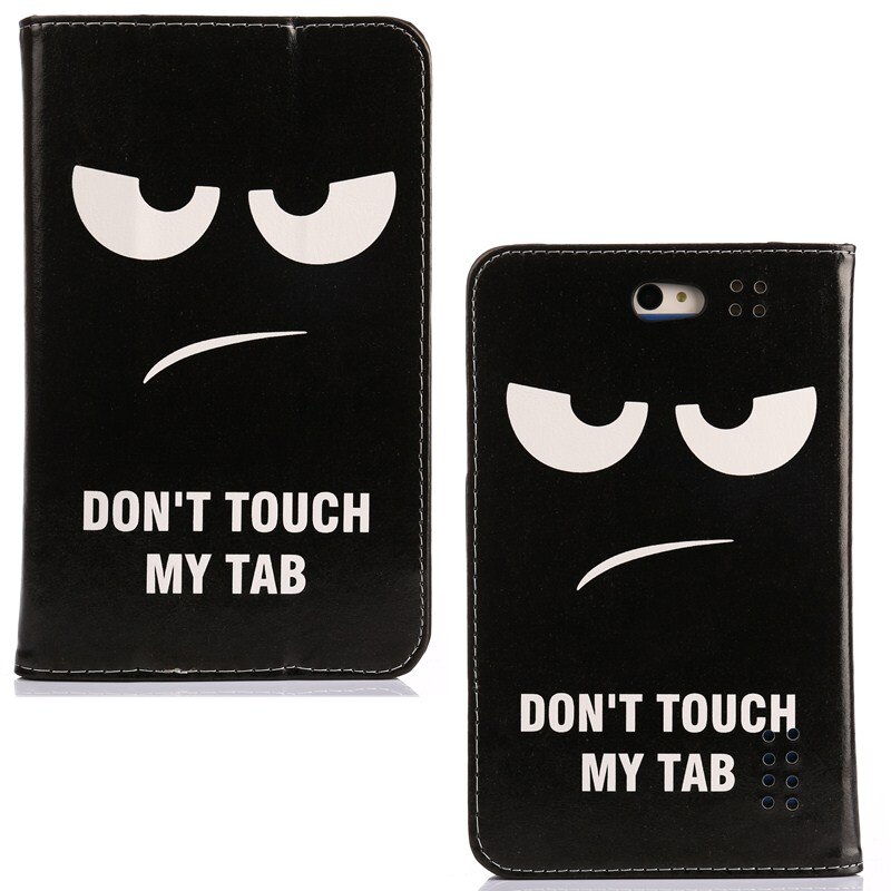 Gratis schermfolie voor bq -7000g charm /7040g charm plus /7010g max 7 inch tablet-pc drievoudig gevouwen staande hoes met magnetische hoes