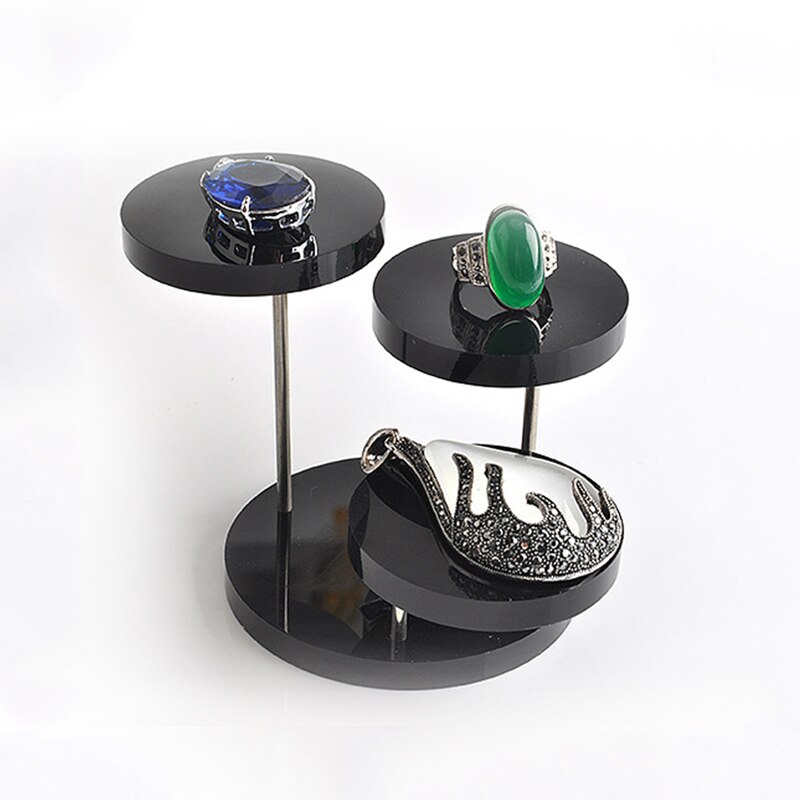 Sieraden Organizer Sieraden Display Stand Clear 3 Lade Acryl Oorbel Armband Ketting Display Stand Plank TN99