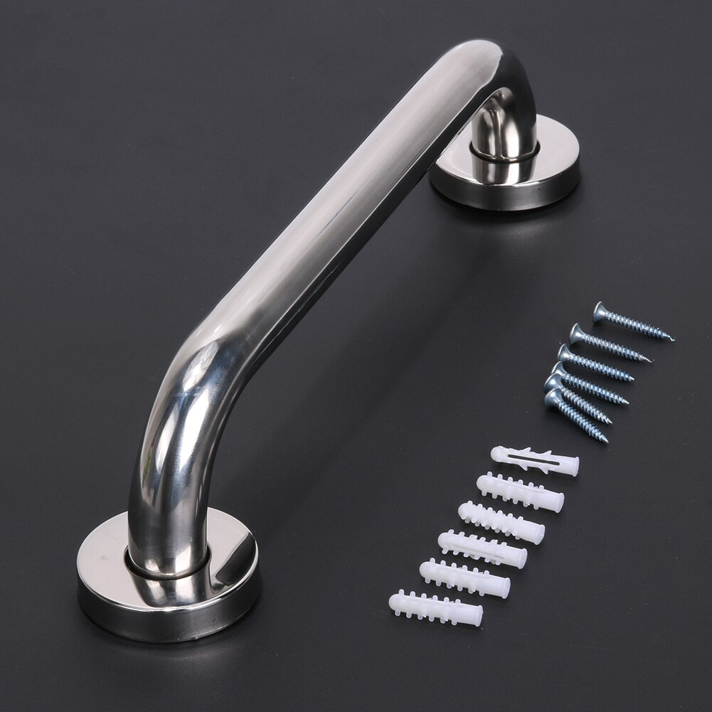 40cm krom polerat 304 rostfritt stål badrum badkar ledstång säkerhets grab bar för gamla människor badrummet handtag armstöd