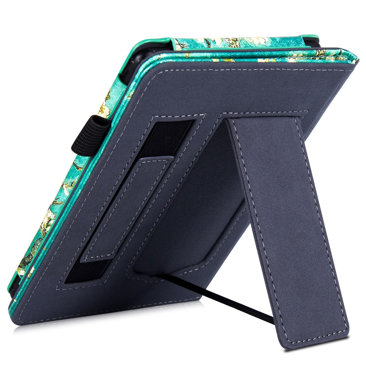 Stand Case for Kobo Clara HD eReader - PU Leather Protective Cover with Hand Strap/Magnetic Closure and Auto Sleep/Wake