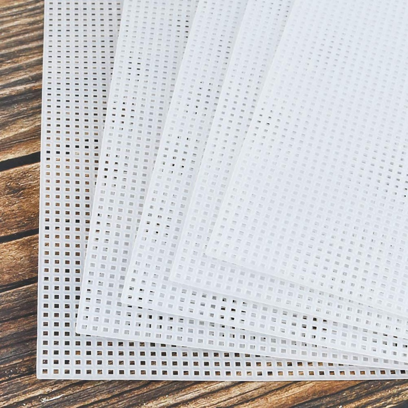 20Pcs Plastic Mesh Canvas Sheets For Embroidery, Acrylic Yarn Crafting, Knit And Crochet Projects (10.2 X 13.2 Inch)