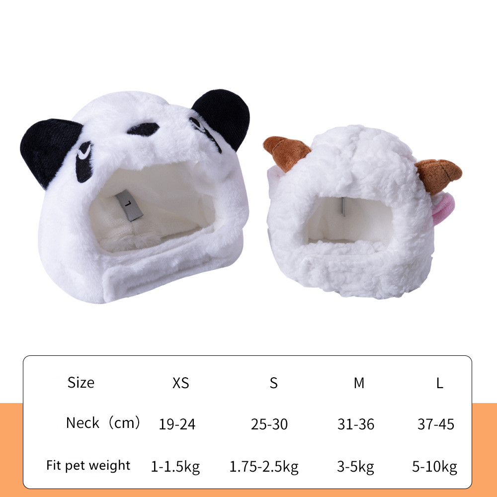Leuke Kat Hoofddeksels Leuke Panda Hoed Pet Hoed Pet Kat Hond Halloween Hoofdtooi Kleine Dier Hoed Kat Kruis Jurk kat Assessoires