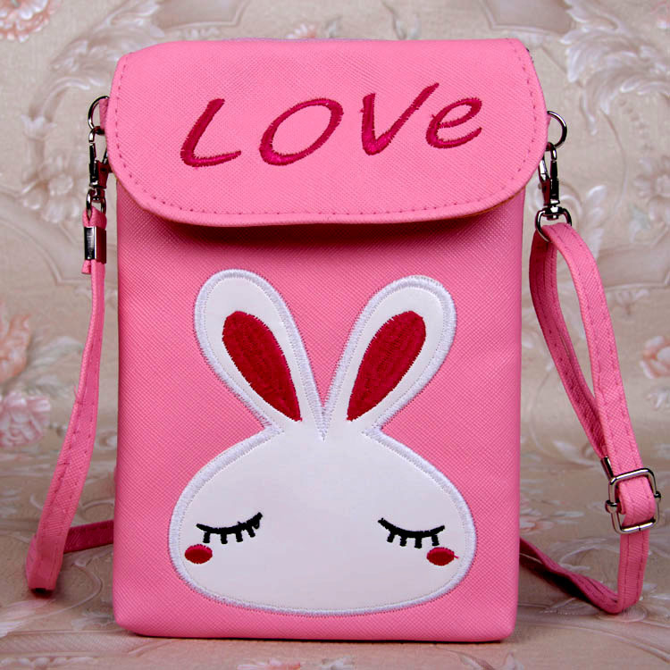 PU Cute Bao Bao Girls Cartoon Leather Shoulder Bag Female Purse Mini Crossbody Bags For Women Girl 18.5*12.5CM: A