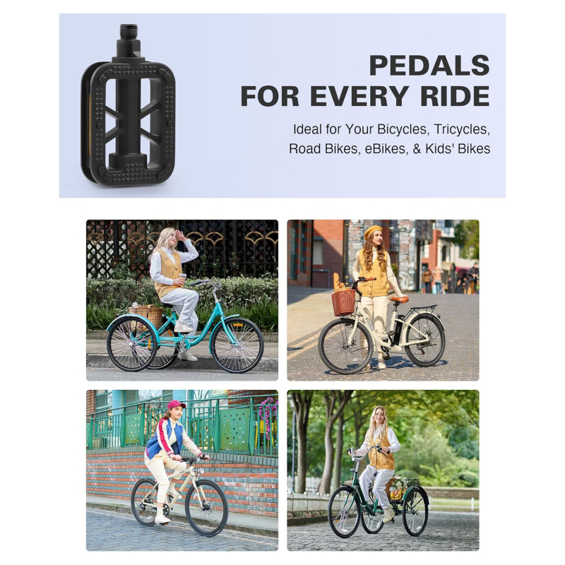 1 paar Fahrrad Pedale Ultraleicht MTB Straße Pedal Radfahren Mountainbike Zubehör Fuß Plat Anti-Unterhose Pedale Fuß Pedale Universal-