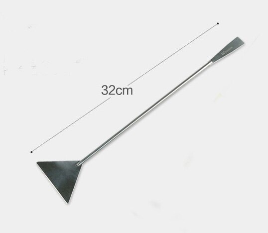 Akvarium pinsett bølgene rustfritt stål gress vannredskaper gressakser skraping alger flat sand pinsett planter: flat sand