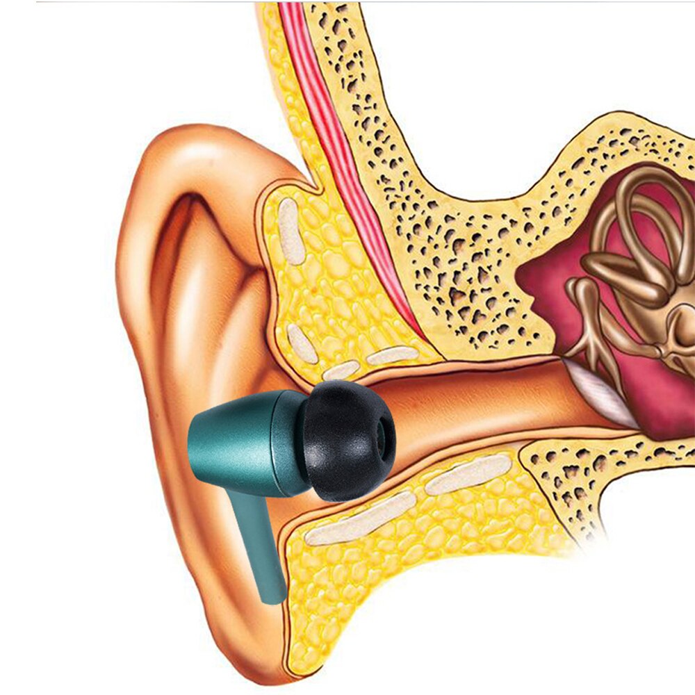 Oreillettes en mousse à mémoire de forme, 18 pièces/9 paires, 4.5mm, pour écouteurs sans fil Bluetooth TWS, manchon C antidérapant