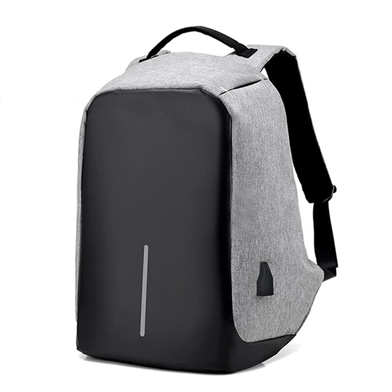 Men&#39;s 15-inch Laptop Backpack Men USB Charging Travel Backpack School Bag For Men Back Pack Multifunction Anti-Theft Backpack: Gray