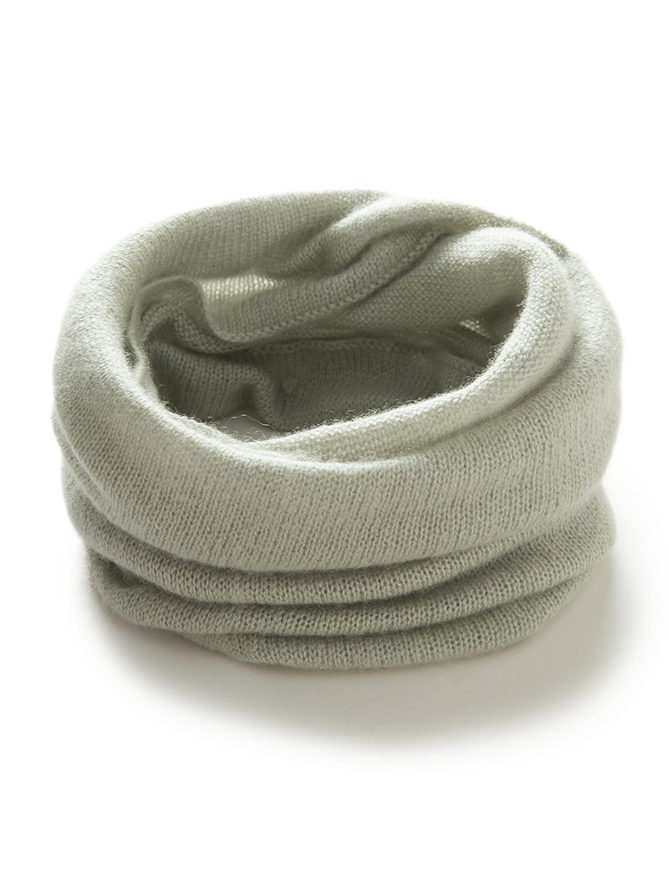Women 100% Cashmere Bottom Price Tube Scarf Lightweight Neck Ring Warmer Cowl Collar Loop Female Soft Knitting Accessories Girls: green