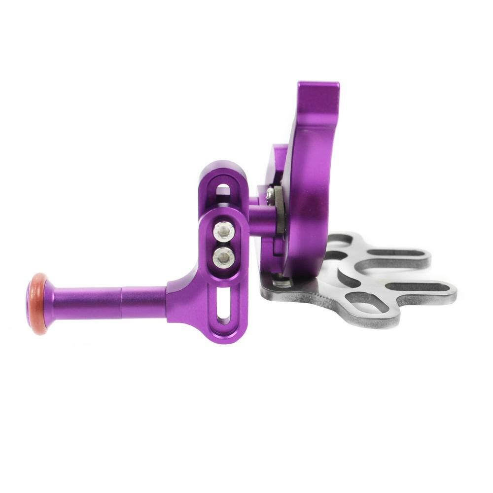 Adjustable Shutter Trigger Extension Rod Diving Camera Stand Mount Adapter DSLR SLR Underwater Tray Waterproof Housing Case Part: Purple