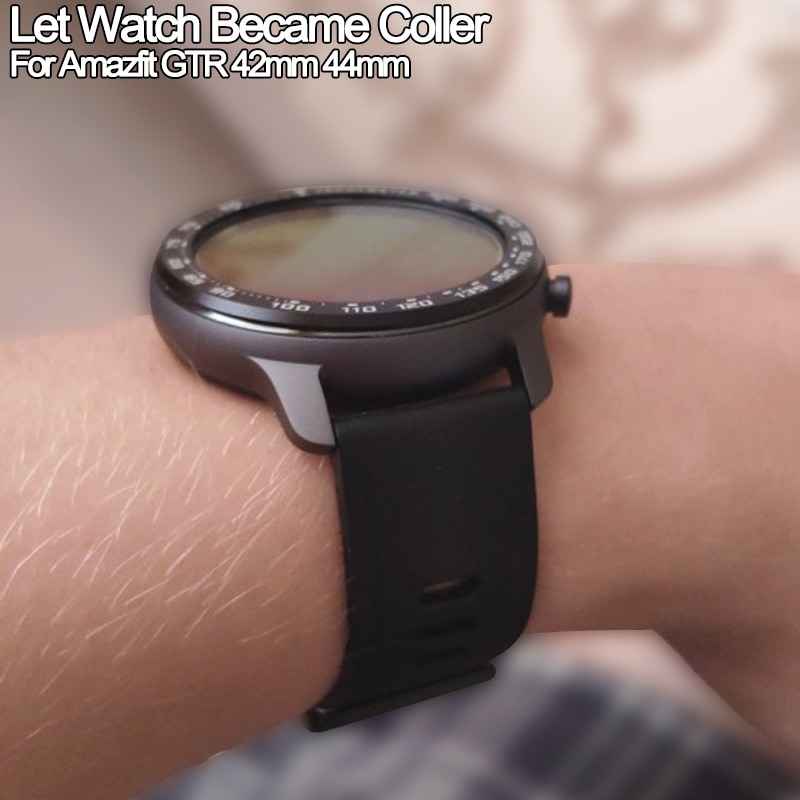 Stainless Steel Watch Bezel Ring For Huami Amazfit GTR 42mm Outer Edge Dial Scale Speed Tachymeter For GTR 47 Watch Case cover