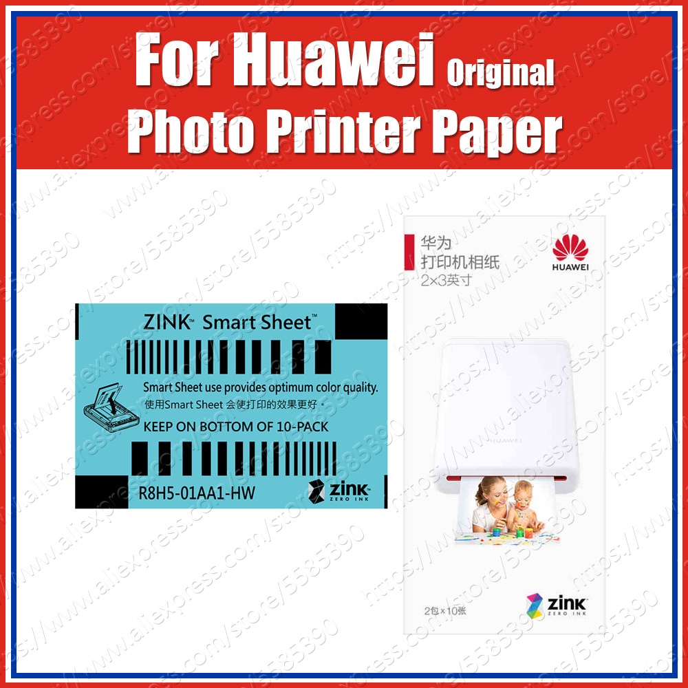 Originele Zink 2*3 Inch 50*76Mm Voor Huawei Printer Fotopapier Canon Zoemini Lg PD261 251 233 239SP