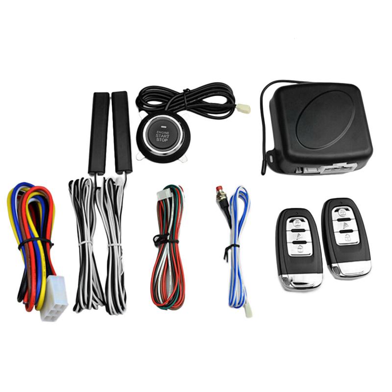 Sistema de precalentamiento de encendido de entrada sin llave para coche, pulsador Universal de 12V, 10 unids/set/juego, Parada Remota, accesorios para coche