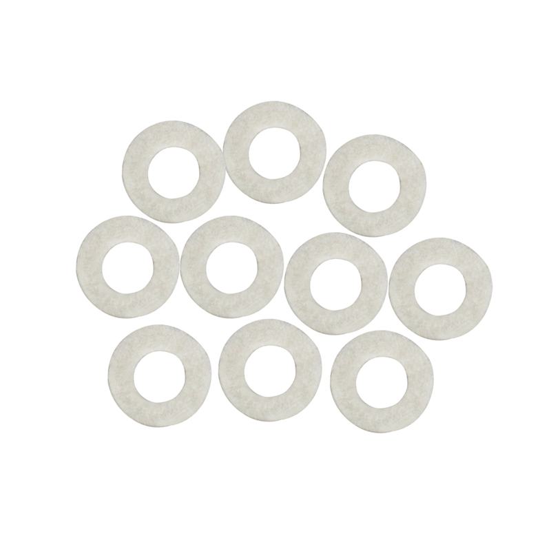 10 stk bomuldsfilt måtter trompet tastatur til trompet trombone reparation tilbehør diameter 1.8mm tykkelse 3mm: Default Title