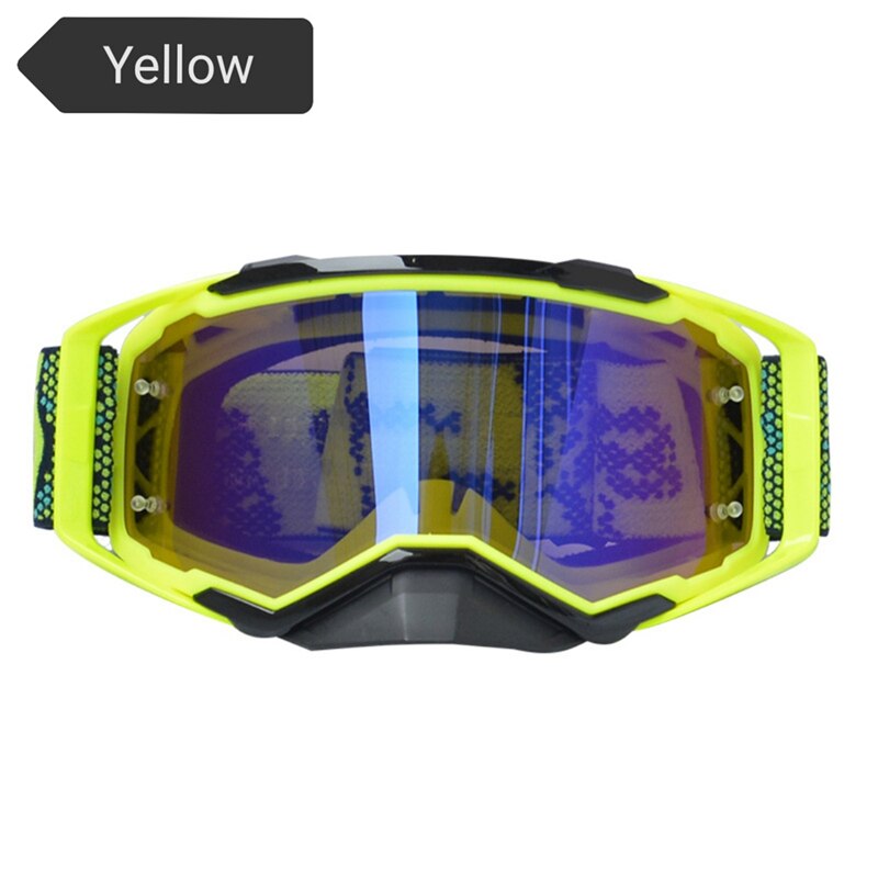 Mototorcycle Goggles Dirtbike Sunglasses Motocross Outdoor Sports Off-Road E-Bike ATV MTB Fits Men Women&#39;s Helmet Glasses 1Pair: C
