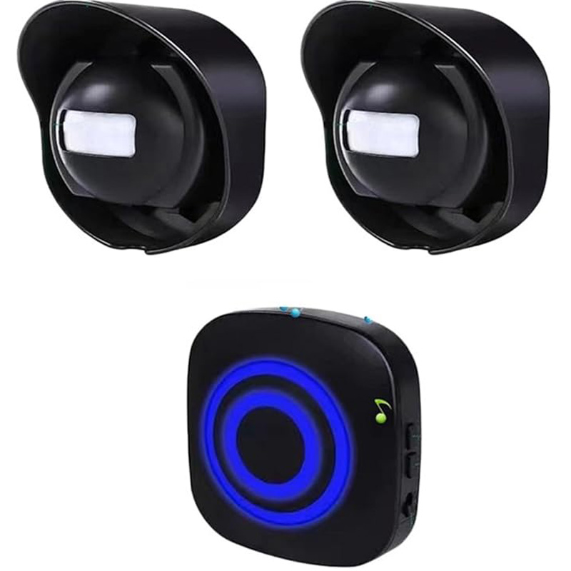 Upgrade Oprit Alarm Draadloos Buiten Weerbestendig, Buiten Bewegingssensor Alarm Met 38 Klokkenspel 328ft Pir Bewegingsdetector