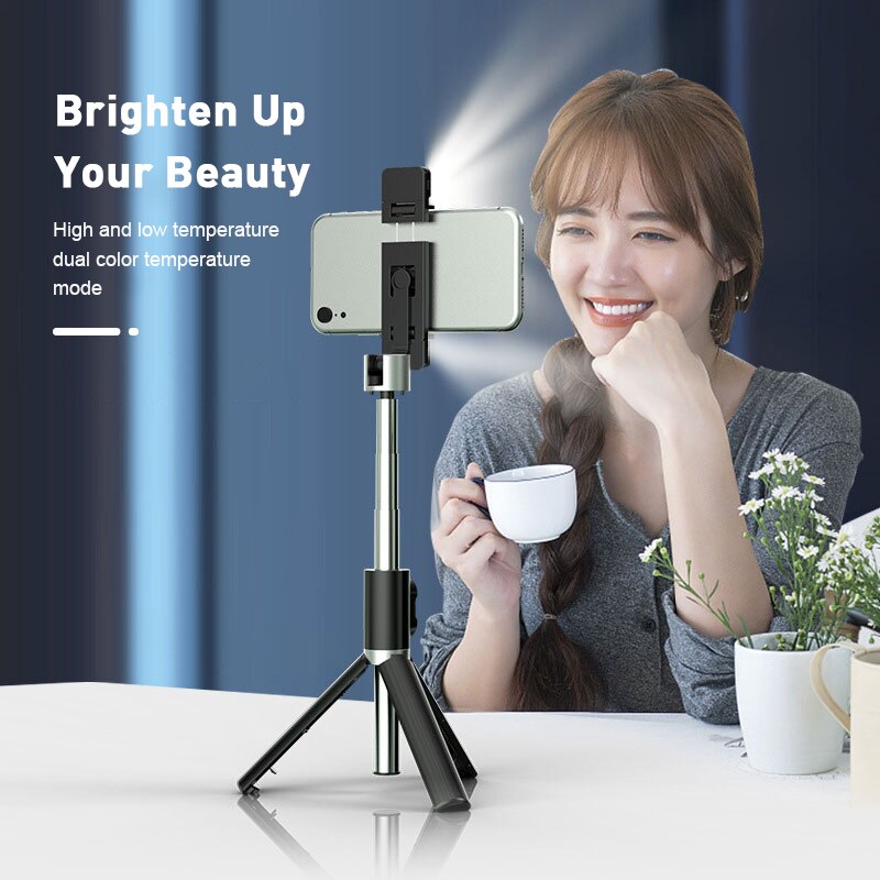 Draadloze bluetooth selfie stick statief met afstandsbediening voor iphone huawei samsung android mobiele monopod selfie stick sluiter