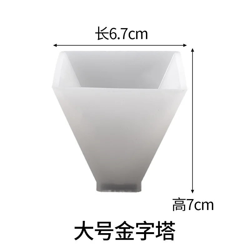 Moule pyramide 3D en Silicone, pour bricolage, cristal UV époxy, cône triangulaire cubique, décoration de la maison, Arts et artisanat pour modèle en résine