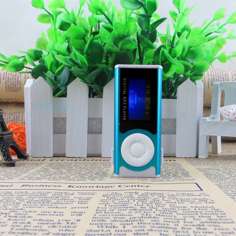 MP3 Muziek Spelers Sport Walkman Mini Usb Clip Lcd-scherm MP3 Media Player Ondersteuning 16Gb Externa Micro Sd-kaart draagbare MP3 # LR1: Blue