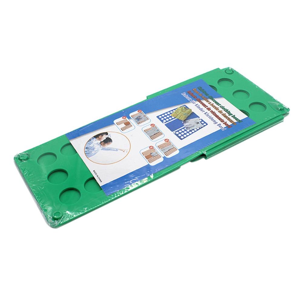 Clothes Folder T-Shirt Top Clothes Folders Magic Folding Board Flip Fold Kids Laundry Organizer Clothes Tools Style: Green