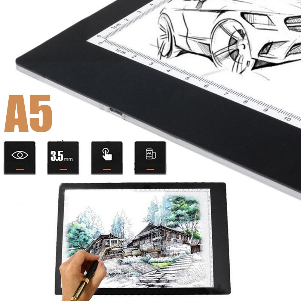 K5-2 K5-3 Ultra Thin Portable LED Light Box Tracing Pad Diamond Painting Embroidery Tools for Tracing USB Powered