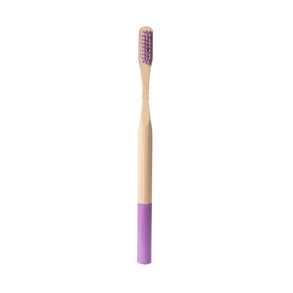 Eco-Friendly colourful Bamboo Toothbrush Rainbow portable Bamboo Toothbrush Oral Care Soft Bristle toothbrush: 03