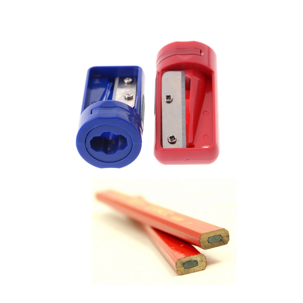 1PC multi-usage maquillage crayon charpentier boiseries taille-crayon Cutter rasoir étroit affûtage outil taille-crayon
