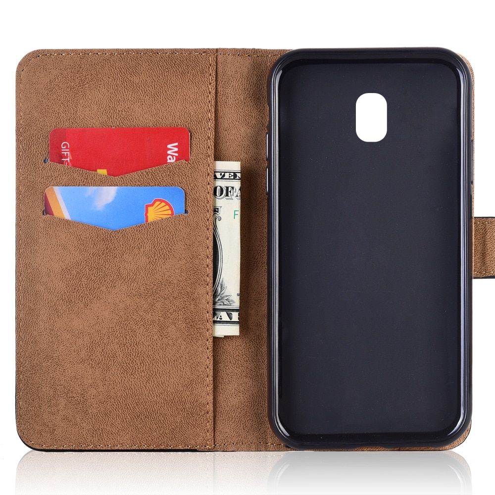 Coque for on samsung  j730 plånboksställ flip-fodral för samsung galaxy  j7 j730 j730f sm -j730f capa samsung  j7 j730 fodral