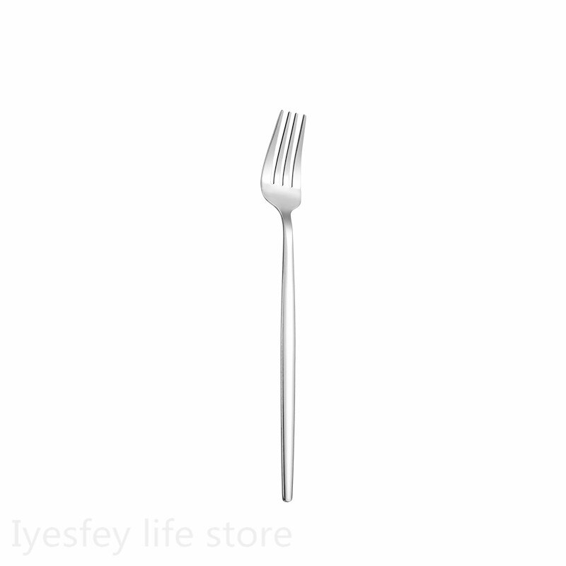 Argent coréen nourriture argenterie couverts 304 en acier inoxydable miroir polissage couteau cuillère fourchette dîner ensemble vaisselle vaisselle ensembles