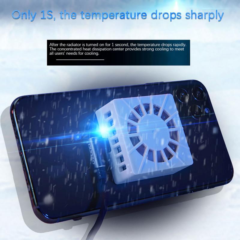 Mobile Phone USB Game Cooler System Cooling Fan Miniature Semiconductor Heat Sink Concentrated Heat Dissipation Center Durable