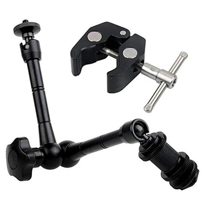 11-Inch Adjustable Magic Transfer Arm, 11-Inch Hand-Held Magic Arm, Used for Camera Photos, LED Lights