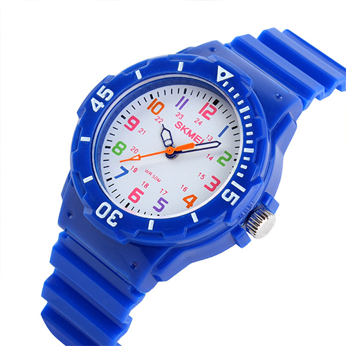 Casual Children Jelly Watch Girls And Boys Quartz Silicone Baby Waterproof Kids Watch Girl Wristwatch Reloj Relogio: Blue