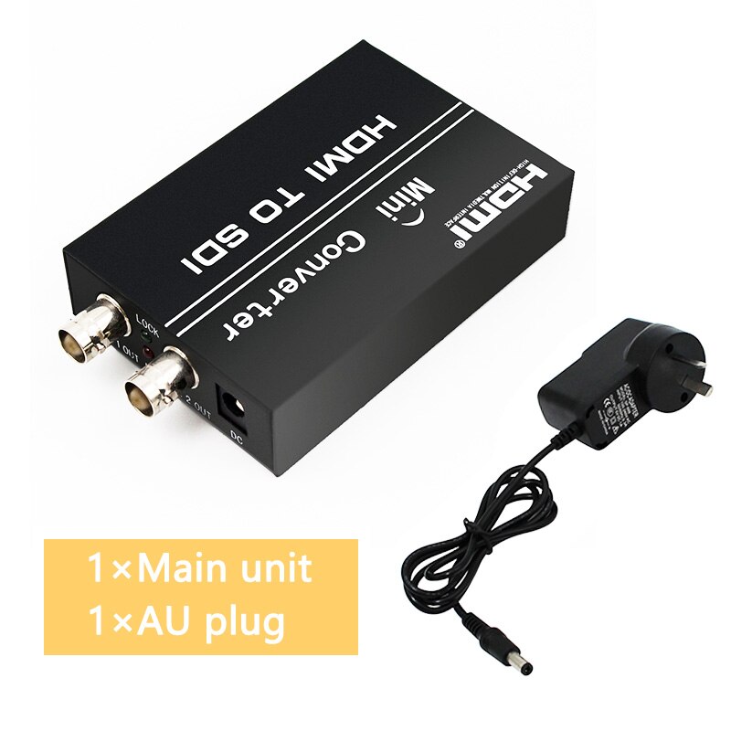 HDMI naar SDI Converter Adapter HDMI2SDI HDMI-SDI Vrouwelijke Mini 2 Input naar SDI 2 Uitgang voor DVD PC Monitor: AU plug