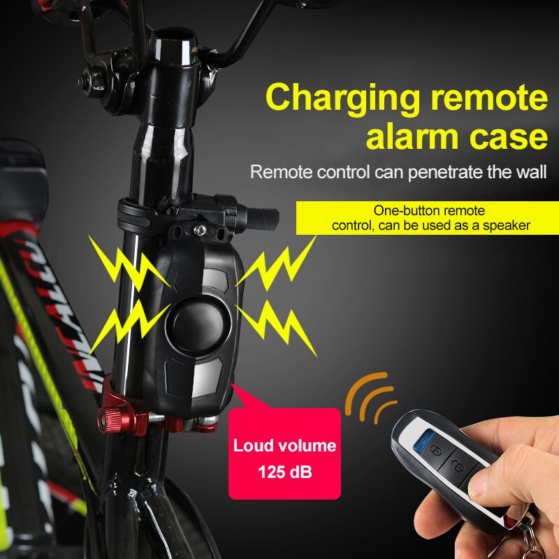 150dB Wireless Bicycle Motorcycle Alarm IP55 Anti-Theft Vibration smart Remote Control Smart Bluetooth remote door window alarm