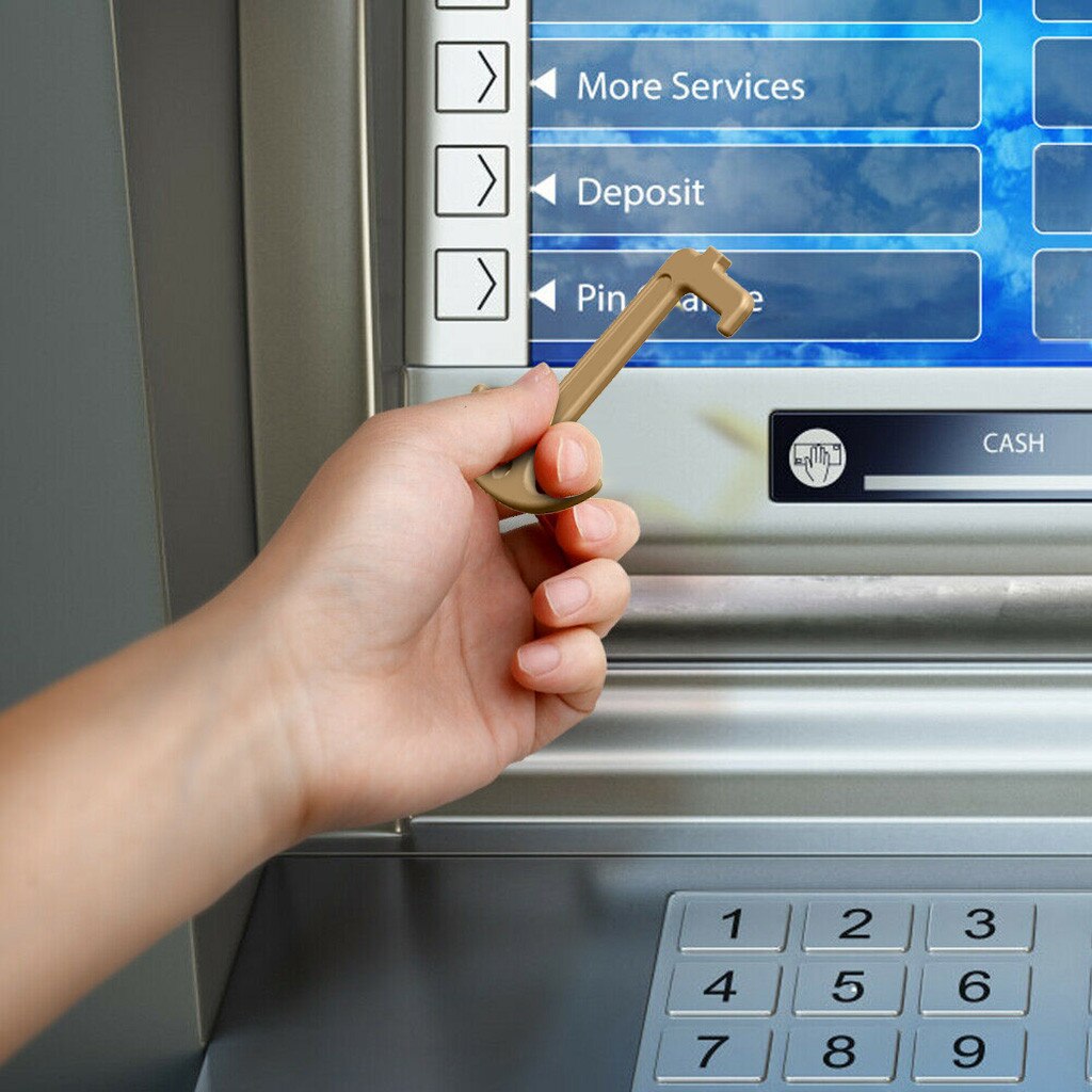 Elevator Button Contactless Tool The Safe And Easy Way Avoide Germs-Contactless No-Touch Protect Safety Isolation Brass Key #W