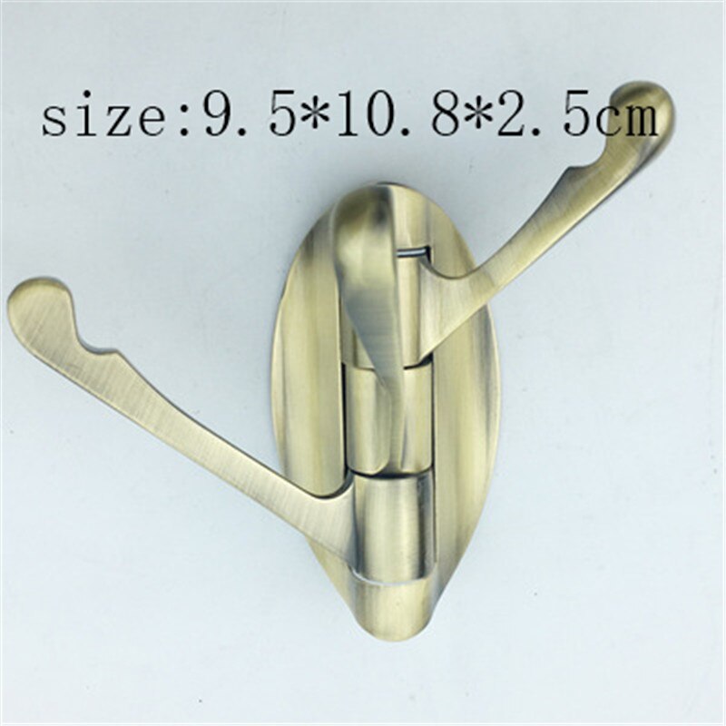 180 Degree Rotation Hooks Adjustable 3 Hooks Bath Towel Coat Clothing Hat Hanger Bathroom Kitchen Multifunction Storage Racks: Bronze