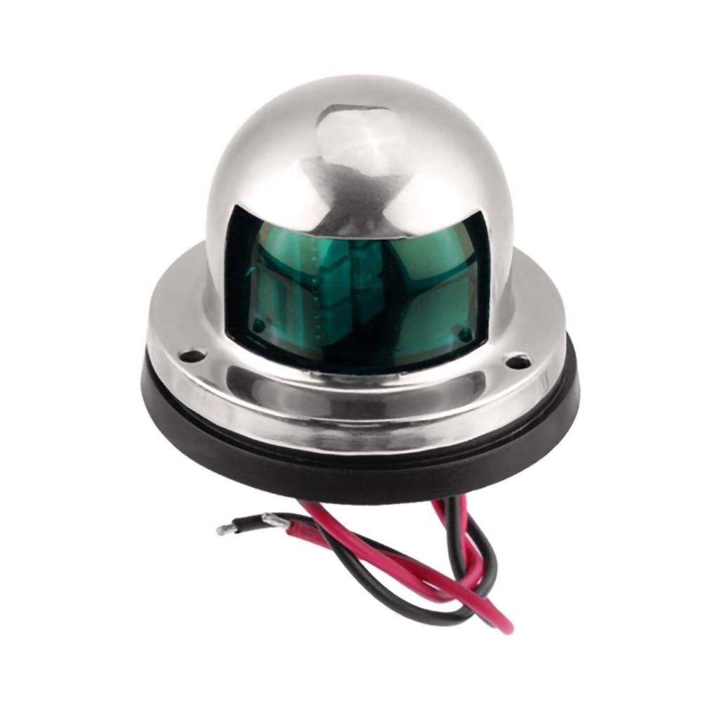 Stainless Steel+ABS Red Green Navigation Light Boat Marine Indicator Spot Light Marine Boat Accessory Boat