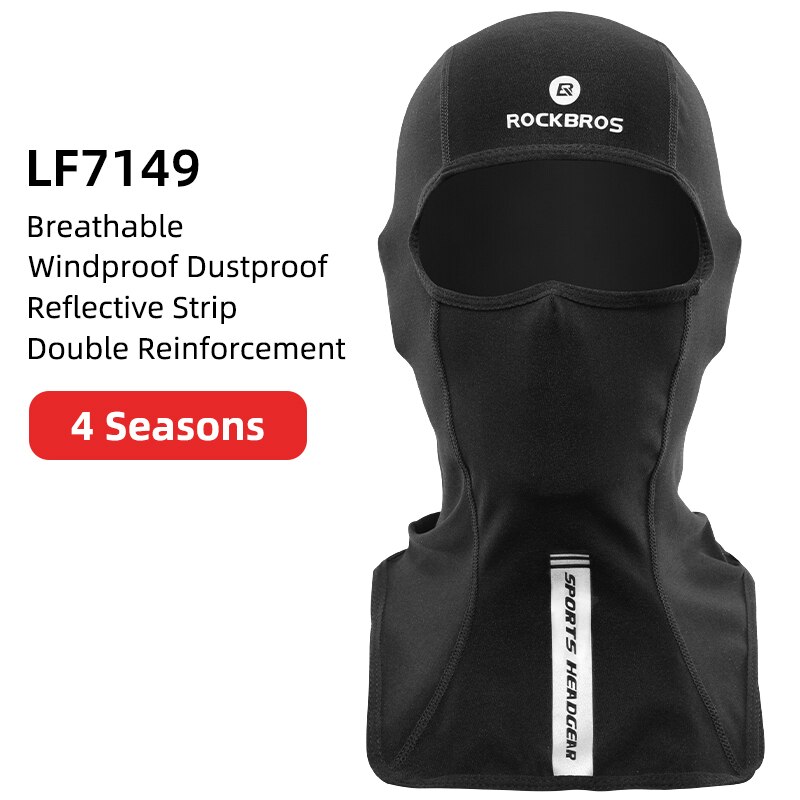ROCKBROS Winter Warm Halten Winddicht Radfahren Maske Fleece Thermische Radfahren Gesicht Maske Balaclava Ski Maske Angeln Skifahren Hut Headwear: LF7149