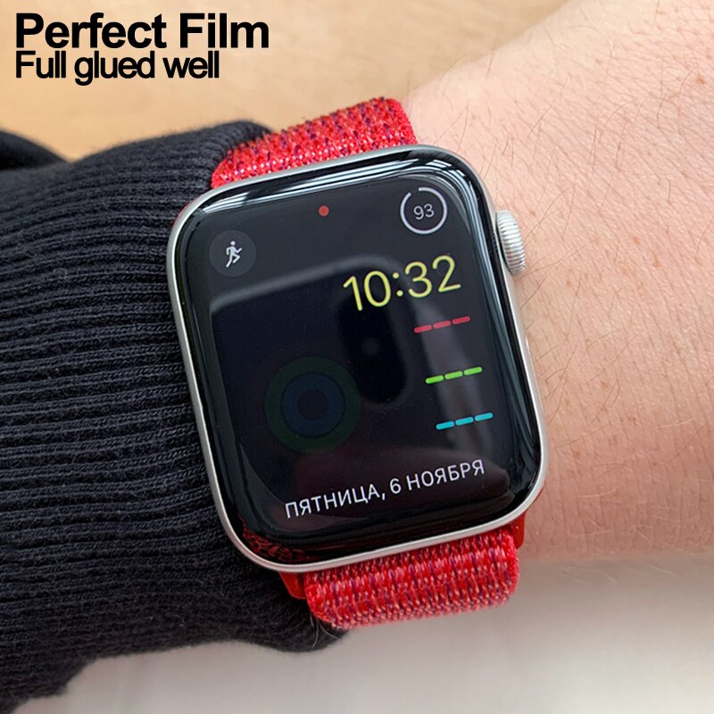 Full Curved PET Screen Protector Not Tempered Glass for Apple Watch 3 2 38MM 42MM Soft Film cover for iWatch 4 5 6 SE 40MM 44MM
