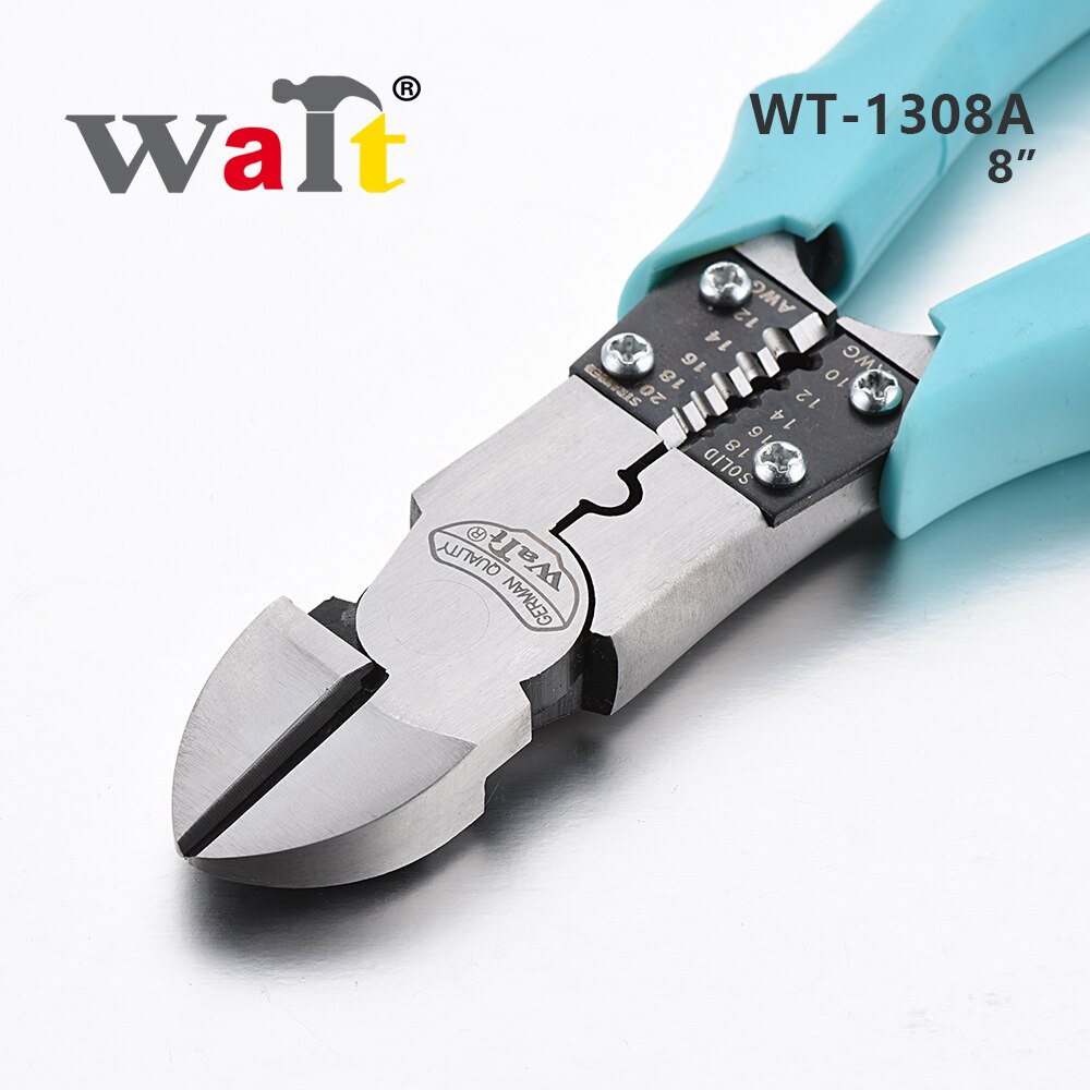 Wacht 8 inch multifunctionele diagonale tang chroom-vanadiumstaal striptang krimptang industriële kwaliteit arbeidsbesparende tang