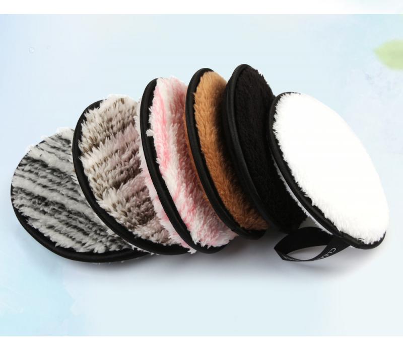 Lazy Double-sided Microfiber Face Cleaner Makeup Remover Sponge Puff Towel Plush puff Cleansing Cloth Pads