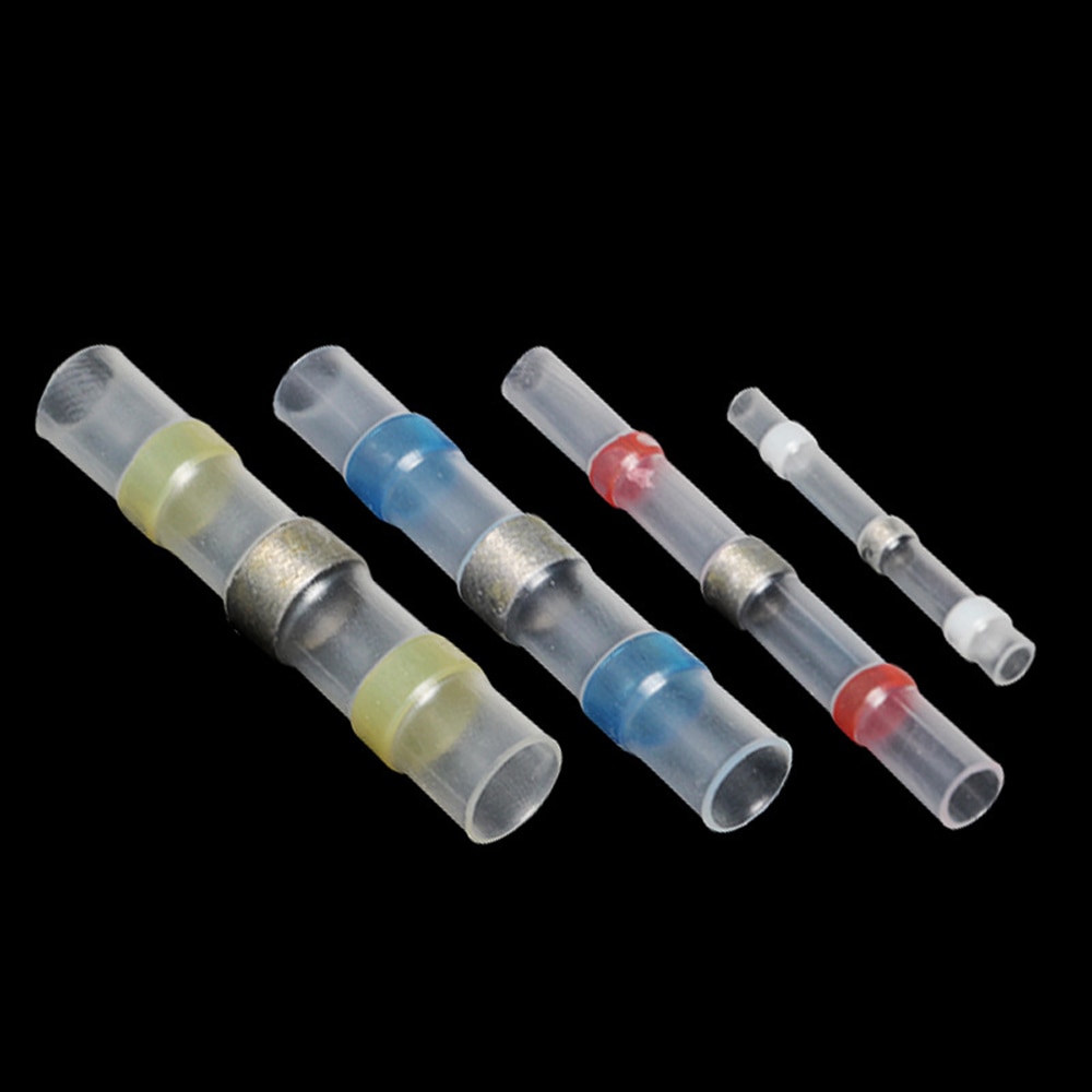 Connecteurs bout à bout thermorétractable accessoires pour machines-outils joint de soudure étanche connecteurs bout à bout thermorétractable avec manchon à souder