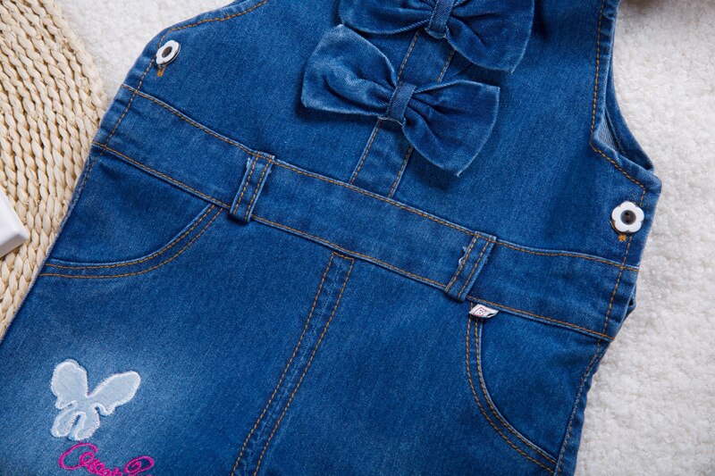 Bebé agujero roto pantalones niños niñas Correa ropa primavera otoño nueva niños cueva Jeans niños ropa